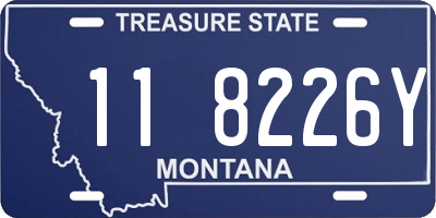 MT license plate 118226Y