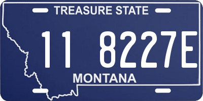 MT license plate 118227E