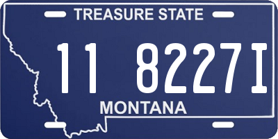 MT license plate 118227I