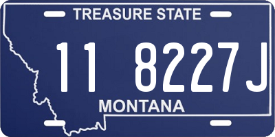 MT license plate 118227J