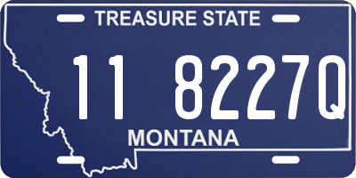 MT license plate 118227Q