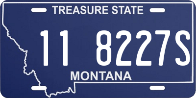 MT license plate 118227S