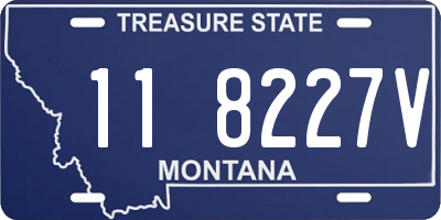 MT license plate 118227V