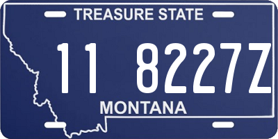 MT license plate 118227Z
