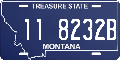 MT license plate 118232B