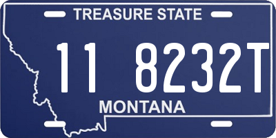 MT license plate 118232T