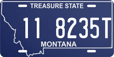 MT license plate 118235T