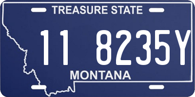MT license plate 118235Y