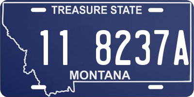 MT license plate 118237A