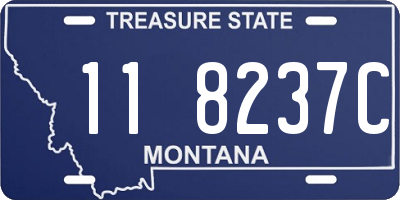 MT license plate 118237C