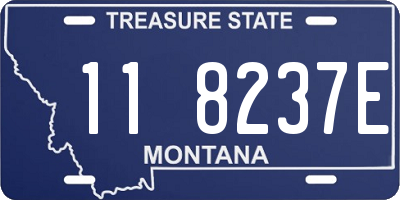 MT license plate 118237E