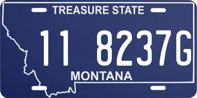 MT license plate 118237G