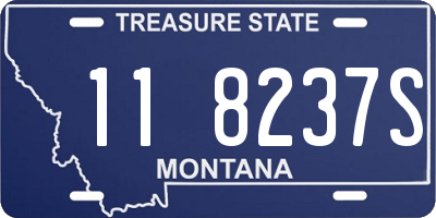MT license plate 118237S