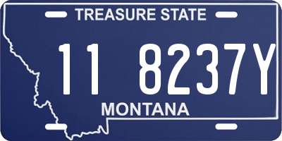 MT license plate 118237Y