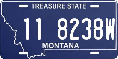 MT license plate 118238W