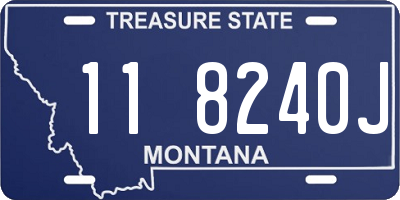 MT license plate 118240J
