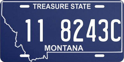 MT license plate 118243C