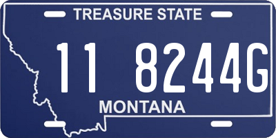 MT license plate 118244G