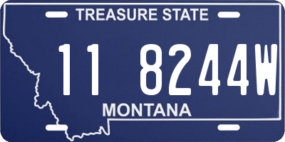 MT license plate 118244W