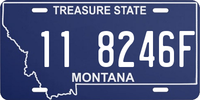 MT license plate 118246F