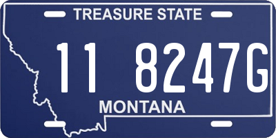 MT license plate 118247G
