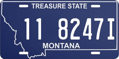 MT license plate 118247I