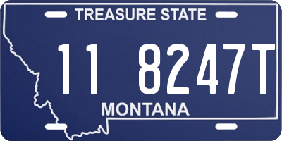 MT license plate 118247T