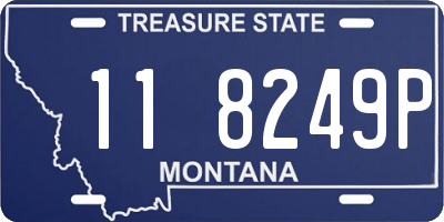 MT license plate 118249P