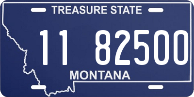 MT license plate 118250O