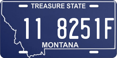 MT license plate 118251F