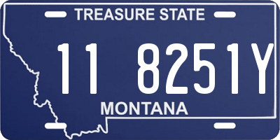 MT license plate 118251Y