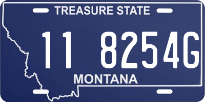 MT license plate 118254G