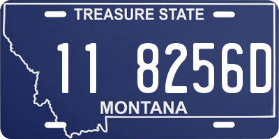 MT license plate 118256D