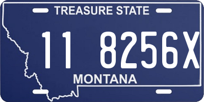 MT license plate 118256X