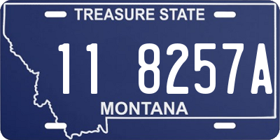 MT license plate 118257A