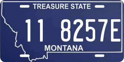 MT license plate 118257E