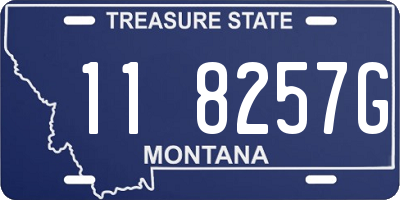 MT license plate 118257G