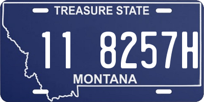 MT license plate 118257H