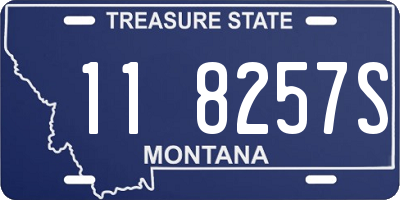 MT license plate 118257S