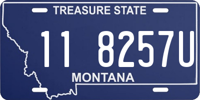 MT license plate 118257U