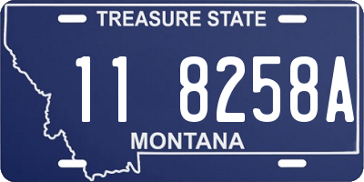 MT license plate 118258A