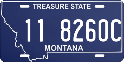 MT license plate 118260C