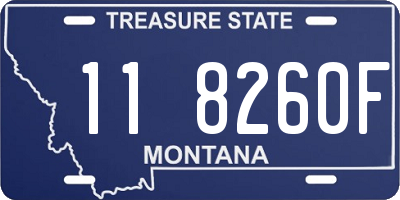 MT license plate 118260F