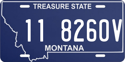 MT license plate 118260V