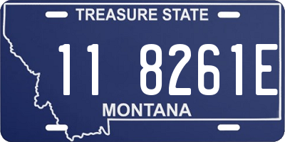 MT license plate 118261E