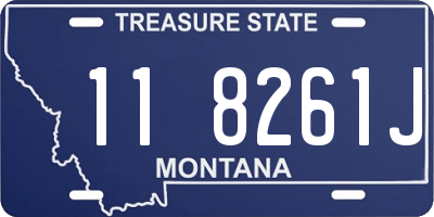 MT license plate 118261J