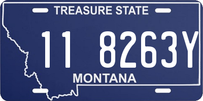 MT license plate 118263Y