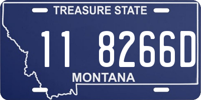 MT license plate 118266D