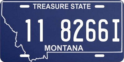 MT license plate 118266I