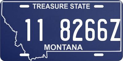 MT license plate 118266Z